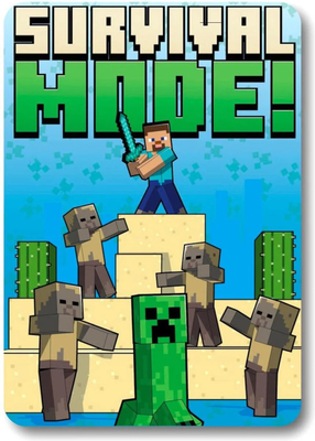 Minecraft fleece blanket, , medium