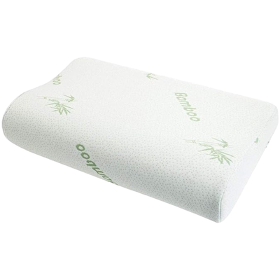 Memory foam pillow# p1110, White, medium