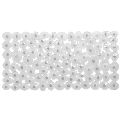 Viosarp anti-slip bath mat 70x40cm transparent stones, , medium