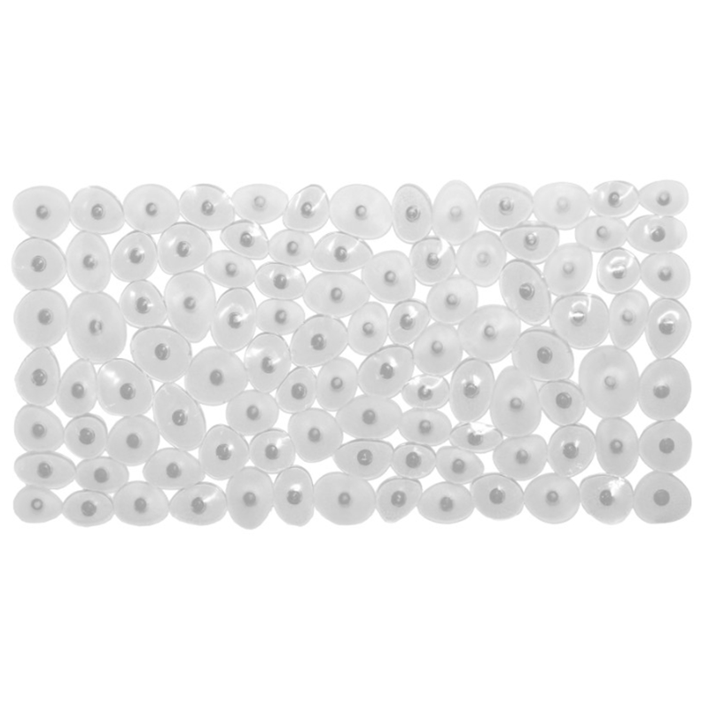 Viosarp anti-slip bath mat 70x40cm transparent stones, , medium-null