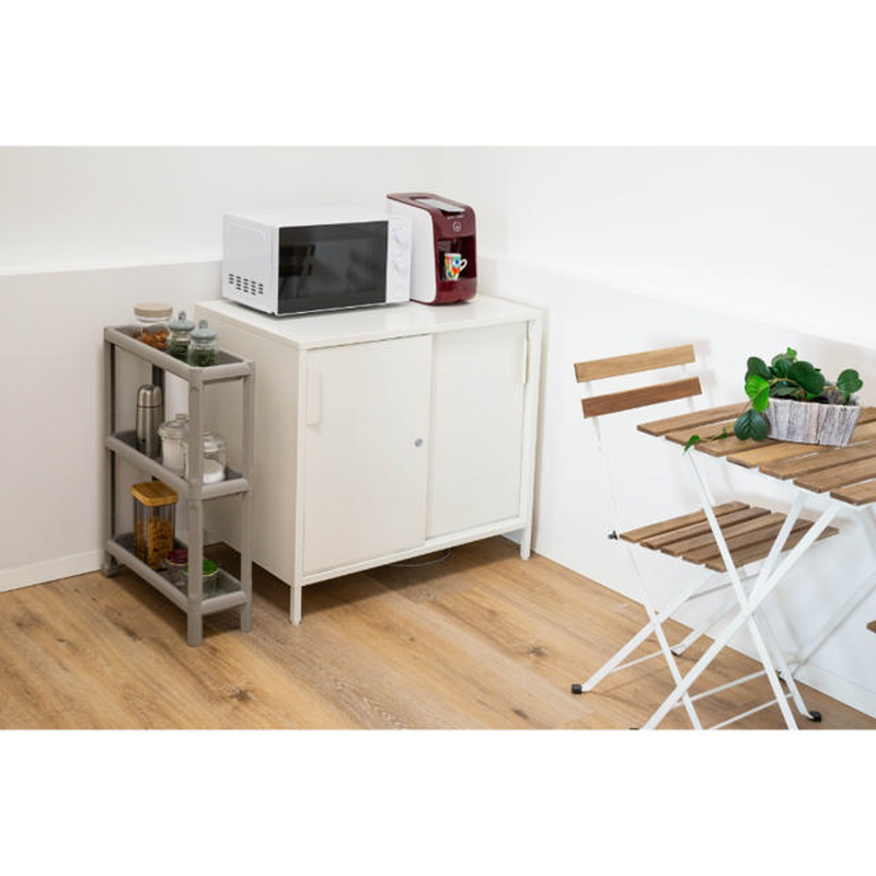 Dea tina trolley with 3 shelves - white, , medium-null