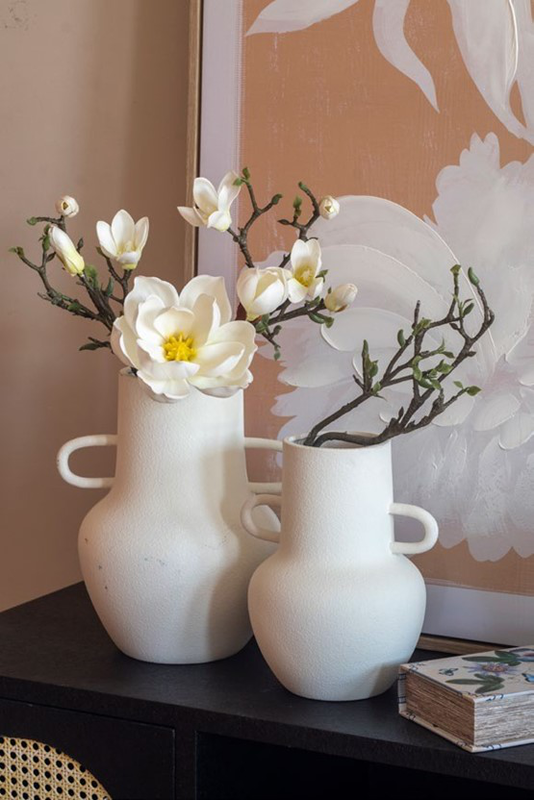 Porcelain big vase in white, , medium image number null