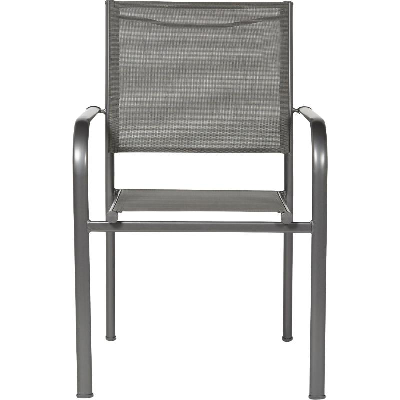 Dallas steel chair - grey, , medium-null