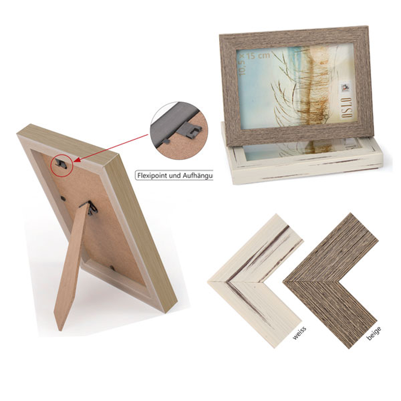 Oslo photoframe 10,5x15 white, , medium image number null