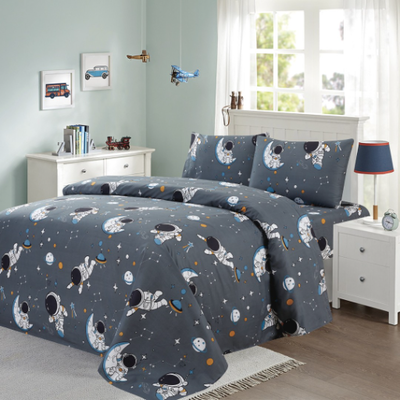 Kids summer sheet set #kbss11, Darkgrey, medium