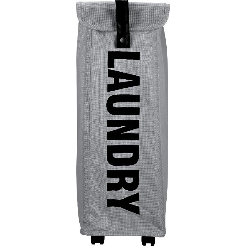 Estia laundry bin with wheels - grey, , medium-null