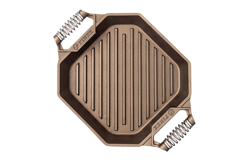 Finex 30cm (12in) cast iron twin spring grill pan, , medium image number null