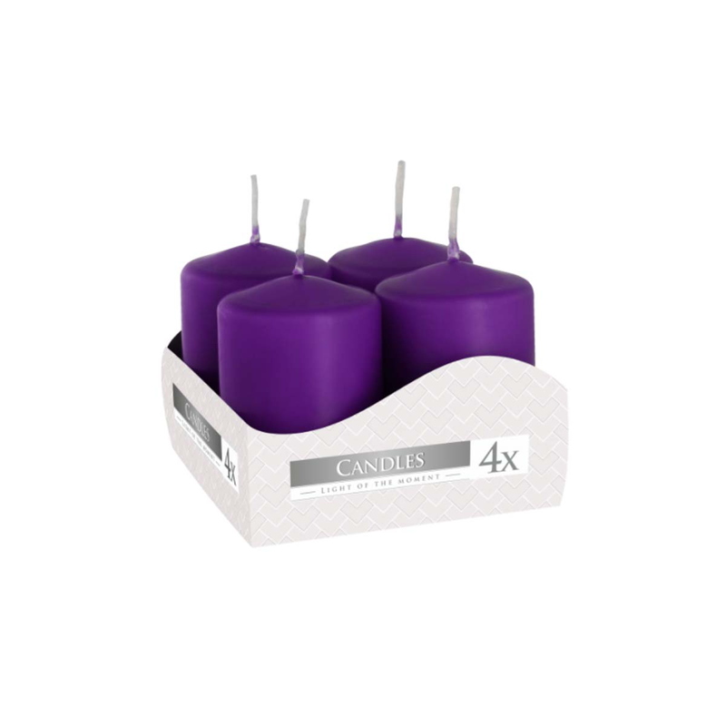 Package candles odorless gold 4pcs 7h image number null