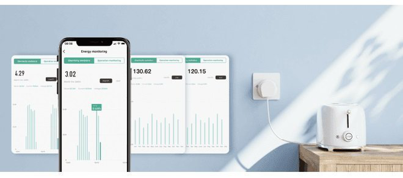 Product image: Woox r6147 Wi-Fi smart plug with power metering 13a uk (2pack), , medium-null