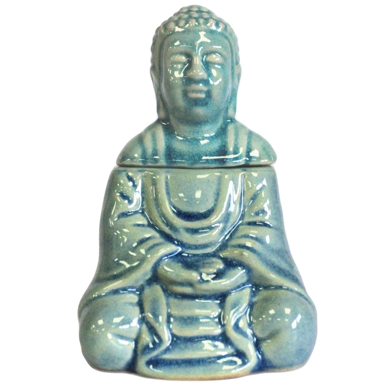 Oil burner sitting buddha - blue, , medium-null