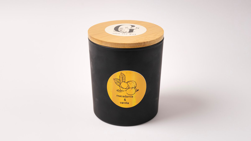 Soy scented  candle | 400gr | Macadamia & Vanilla-null