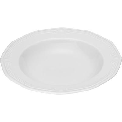 Athenee πιατο βαθυ 23cm πορσελανη πορσελανη λευκο, , medium