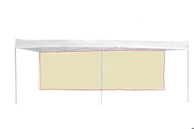 Soutdoor grand up gazebo side curtain 6m 210d, , medium