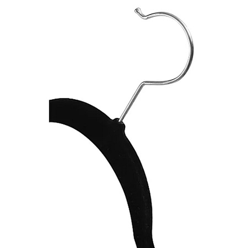Day metal hangers 5pcs set velvet black 734596, , medium-null
