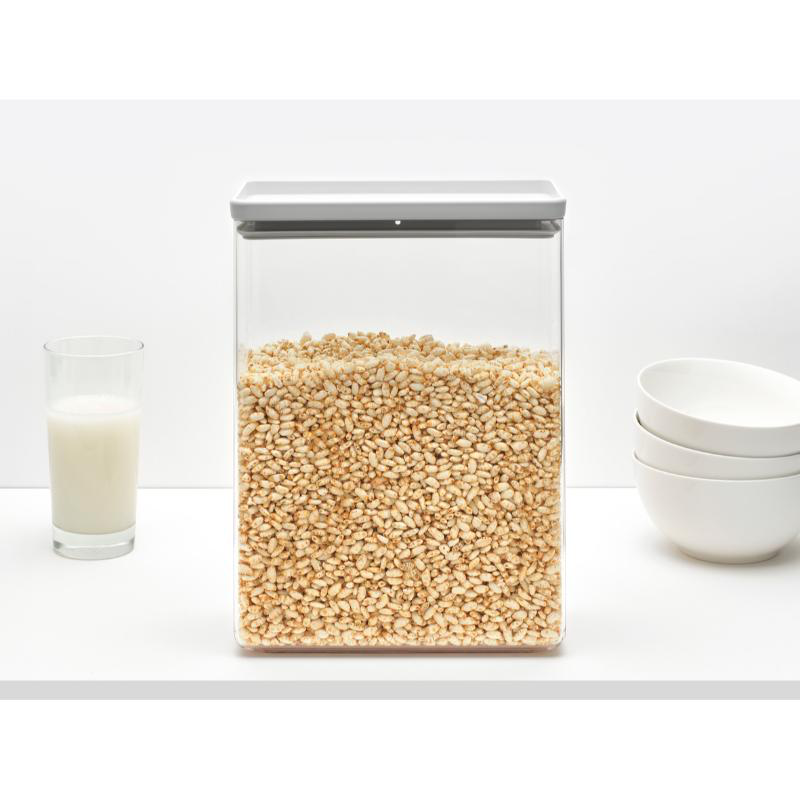 Brabantia tasty square canister 5.4l - light grey, , medium-null