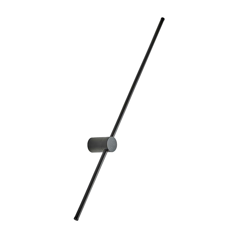 Sunlight 'nepheli' led 14w wall light black+silicone 700lm 3000k ø16xl1000mm, , medium-null