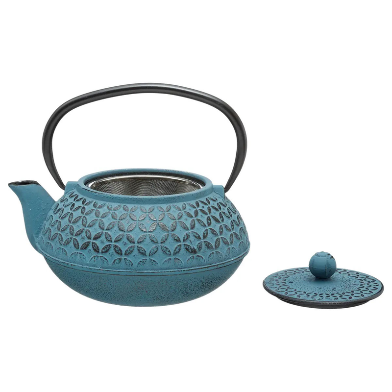 Secret de gourmet cast iron tea pot 1l blue, , medium-null