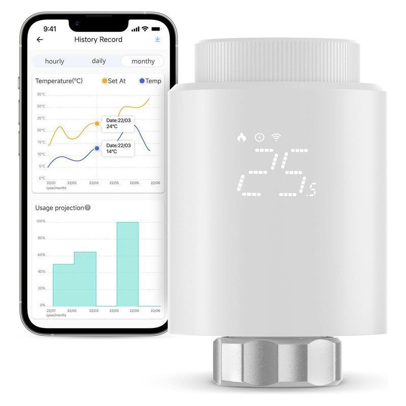 Sonoff zigbee thermostatic radiator valve, , medium-null