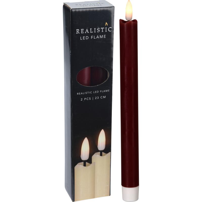 Led dinner candle  23 red clr, , medium-null