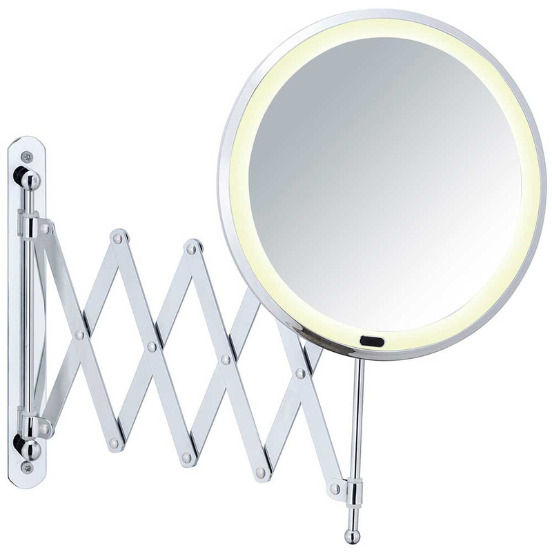 Wenko led telescopic magnifying mirror barona d20cm, , medium-null