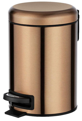 Wenko pedal bin leman 3l metallic copper, , medium