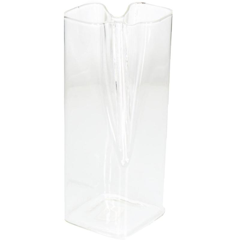 Vase glass 9.3x8x21cm - clear, , medium-null