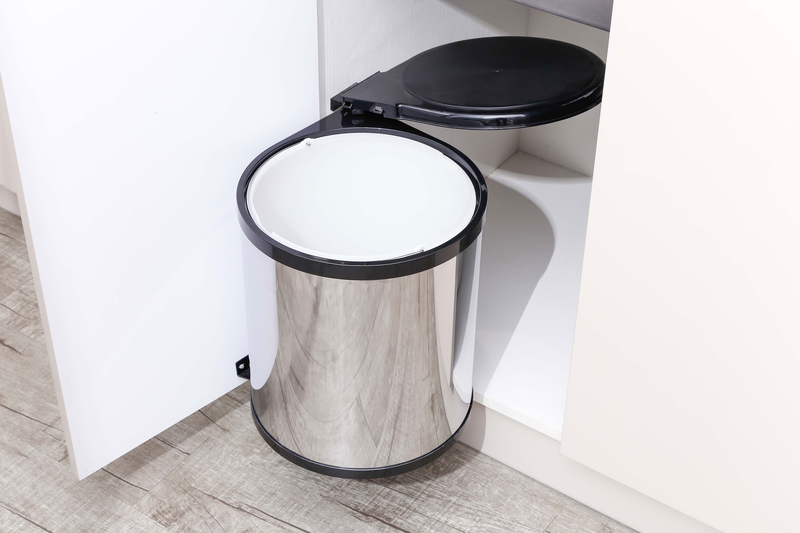 Inox bin door mounted 14l, , medium image number null