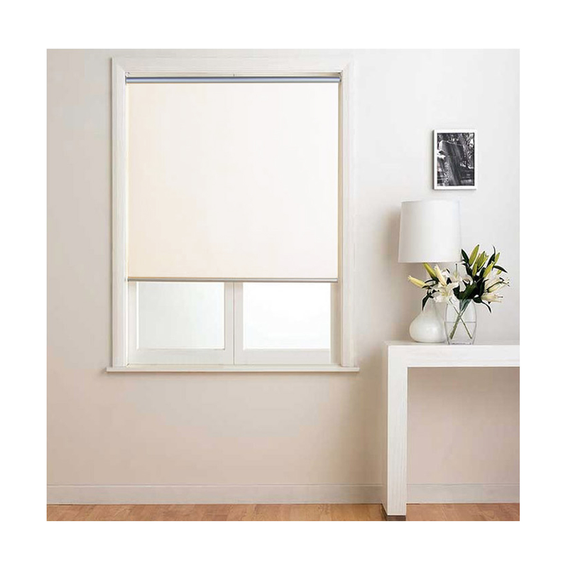 Roller blind blackout 260x120x32mm cream r003-null