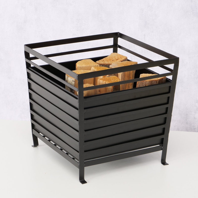 Boltze iron black fire basket 40x40cm image number null