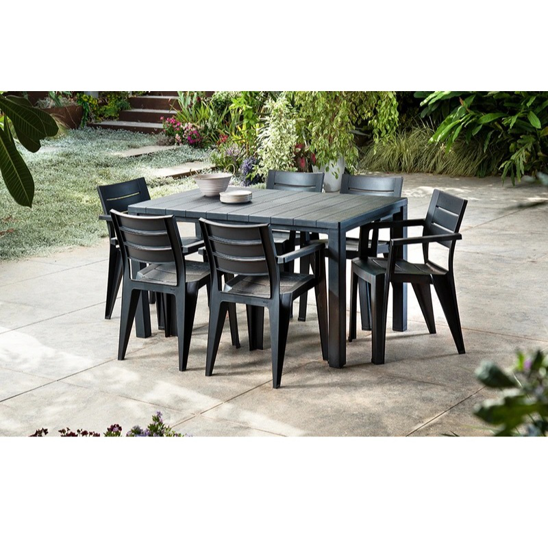 Keter julie outdoor chair 61.5x58.5x79cm - graphite, , medium-null