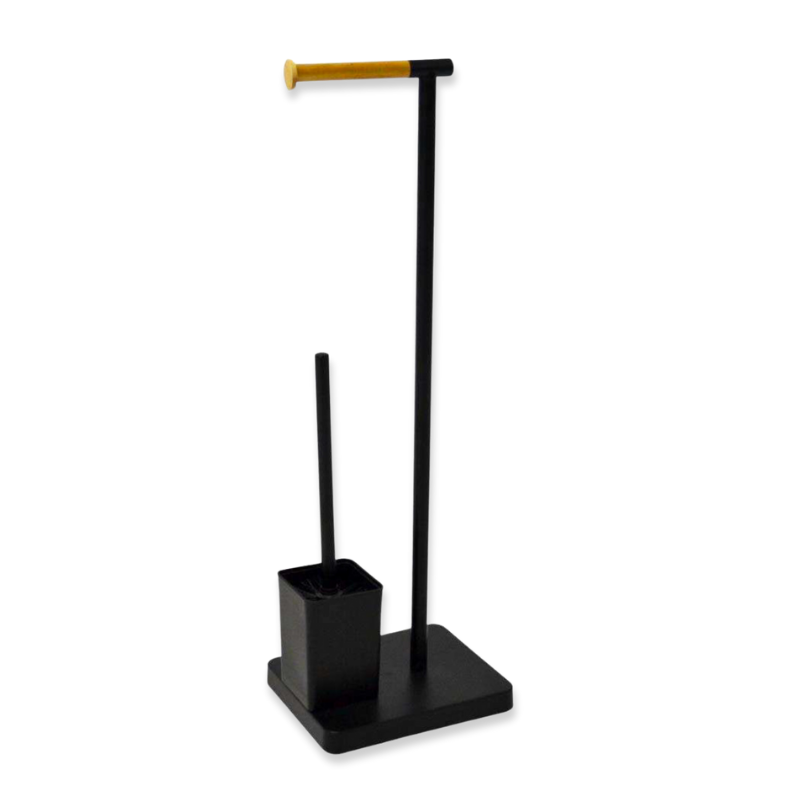 Ankor toilet paper holder with brush, , medium-null