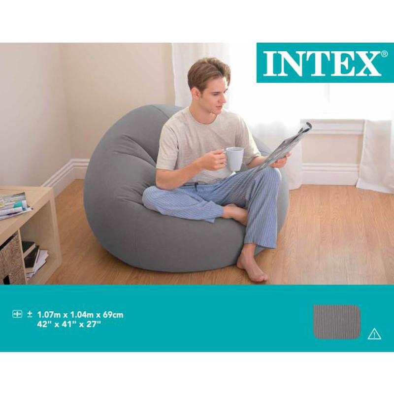 Beanless bag chair grey, , medium image number null