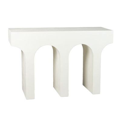 Wooden white console cabinet