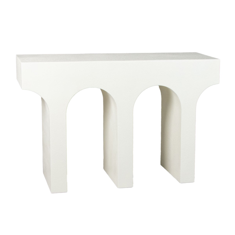 Wooden white console cabinet, , medium image number null