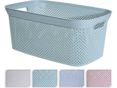 Laundry basket 4 assorted colors 35l