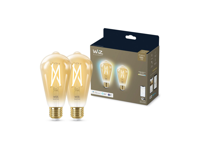 Wiz bulb tunable white am/st642 50w e27 2pcs, , medium image number null