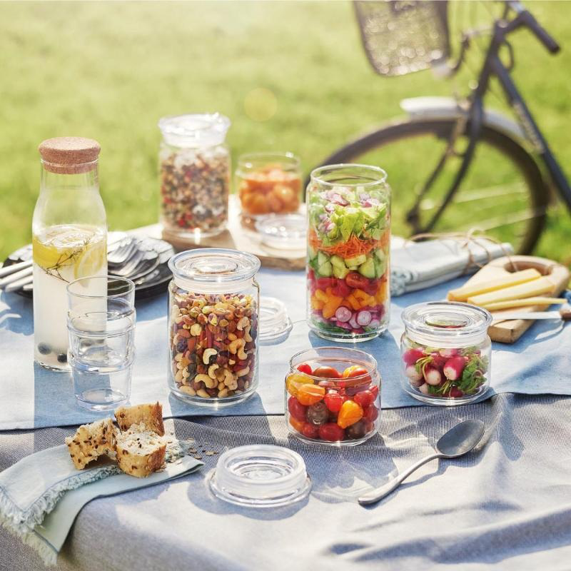 Luminarc pure jar storage jar with glass lid 1l, , medium-null