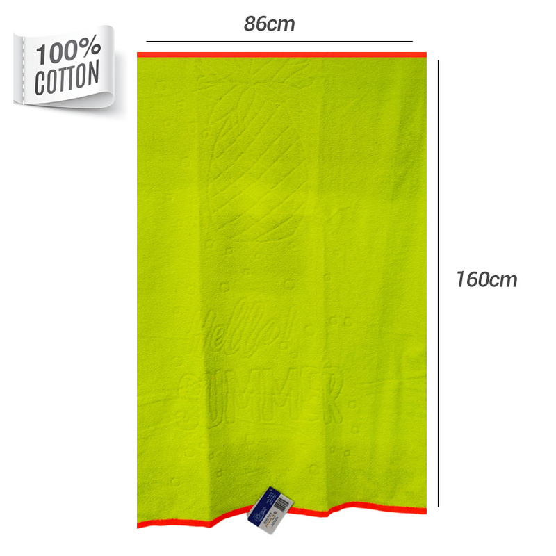 Beach towel green - pineapple 386187-null
