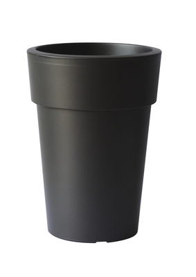 Viomes linea round high flowerpot 30x41cm 18ltr antracite, , medium