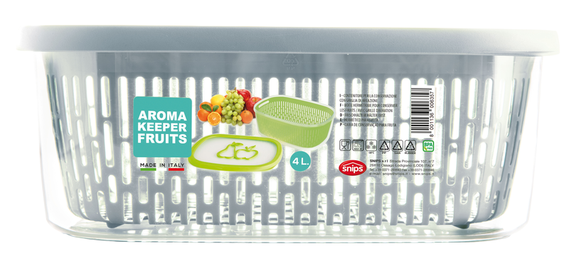 Snips aroma plastic food container 4l - blue, , medium image number null