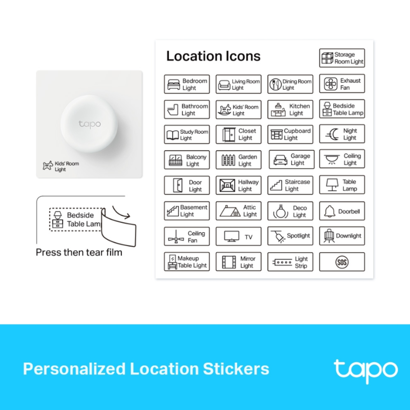 Product image: Tp-link tapo s200d: έξυπνο κουμπί διαχείρισης – απόλυτος έλεγχος με ένα πάτημα, , medium-null