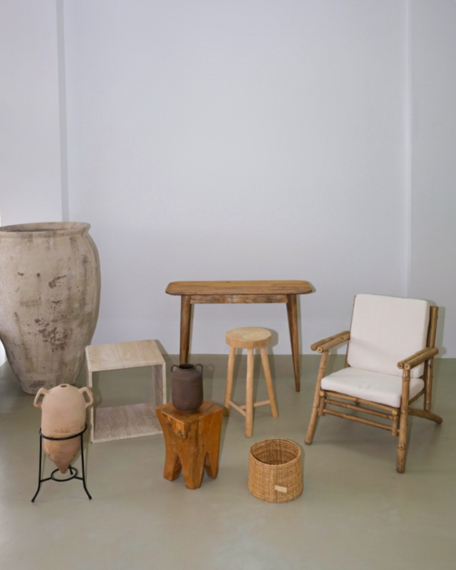 Lounge chair / natural bamboo, , medium-null