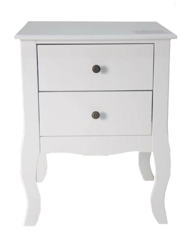 Superliving toulouse bedside table 45x40x57.5cm - white, , medium image number null