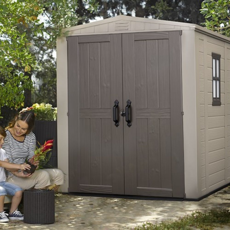 Product image: Keter factor αποθήκη κήπου 6x6ft με διπλές πόρτες, παράθυρο & δάπεδο 178 x 195,5 x 208 cm, , medium-null