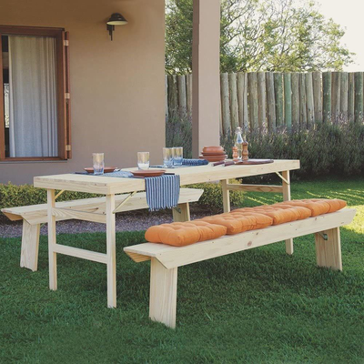 Mesa tramontina πτυσσόμενο τραπέζι σε χρώμα φυσικό ξύλο, , medium
