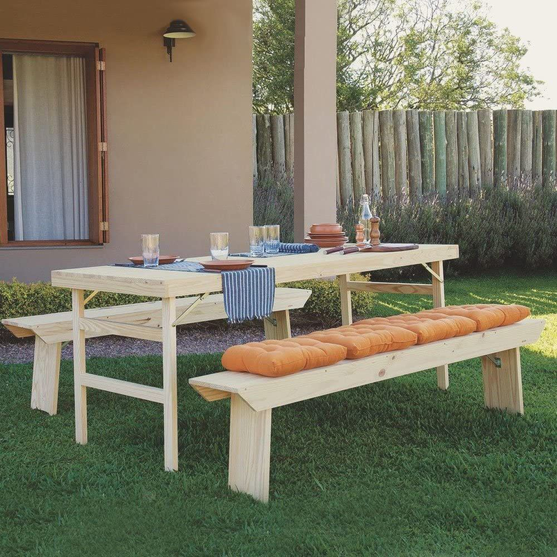 Mesa tramontina πτυσσόμενο τραπέζι σε χρώμα φυσικό ξύλο, , medium-null