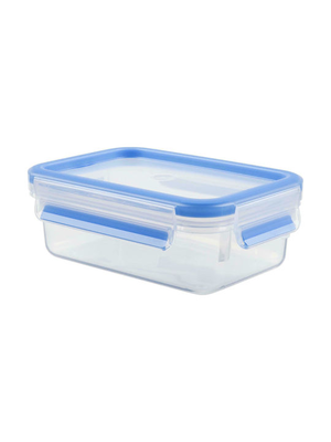 Tefal clip & close food container plastic blue microwave safe 800ml k30218, , medium
