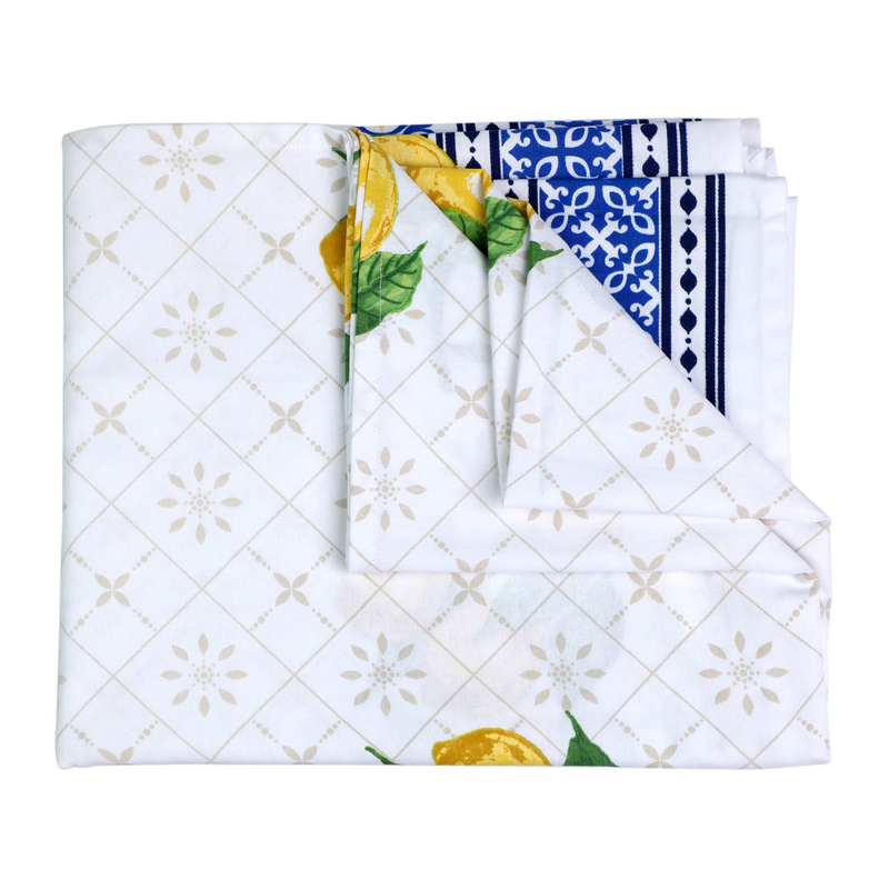 Product image: Lemon design cotton tablecloth 150x250, , medium-null