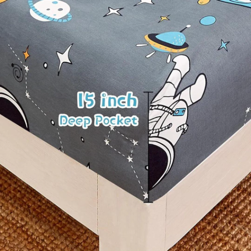 Product image: Kids planet astronaut summer sheet set 3pcs #04-597-null