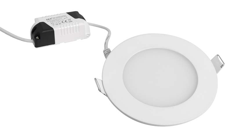 J&c led 6w recessed round panel 3000k &oslash;120mm, , medium-null